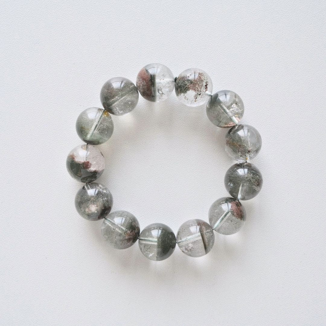 60283 綠幽靈 手串 14.8mm