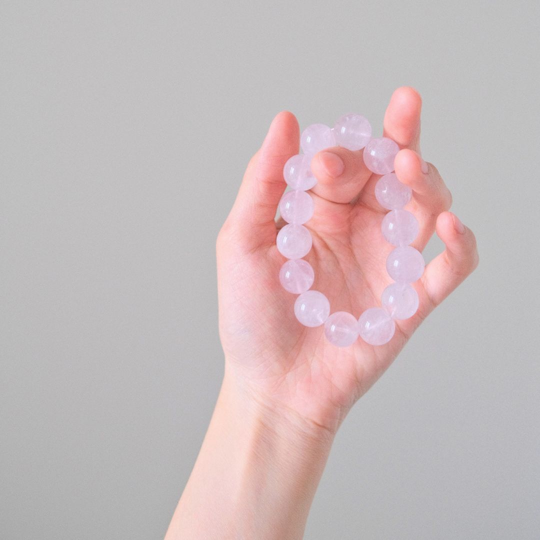 60430 果凍紫馬粉水晶 手串 13.7mm