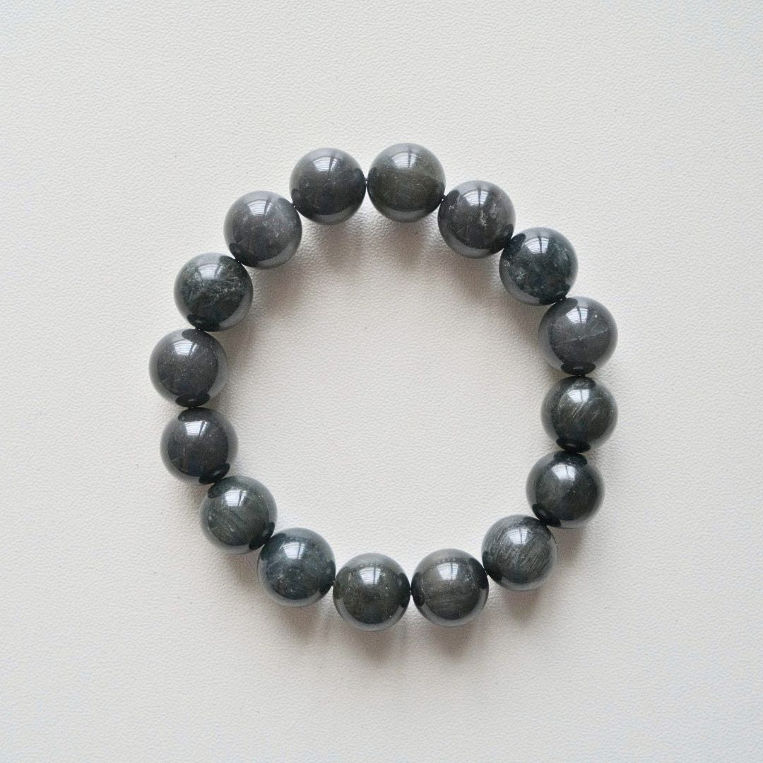 60607 黑兔毛 手串 11.7mm