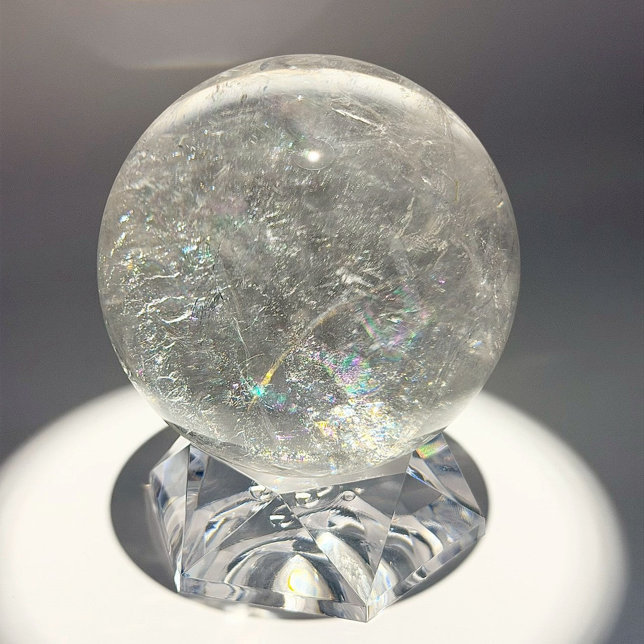 60777 印度喜馬拉雅白水晶球 7.8cm