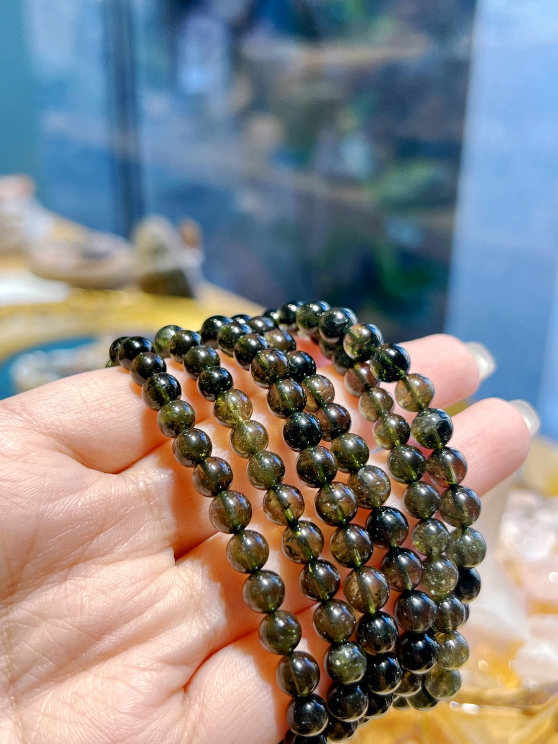 61735 綠碧璽 手串 6mm