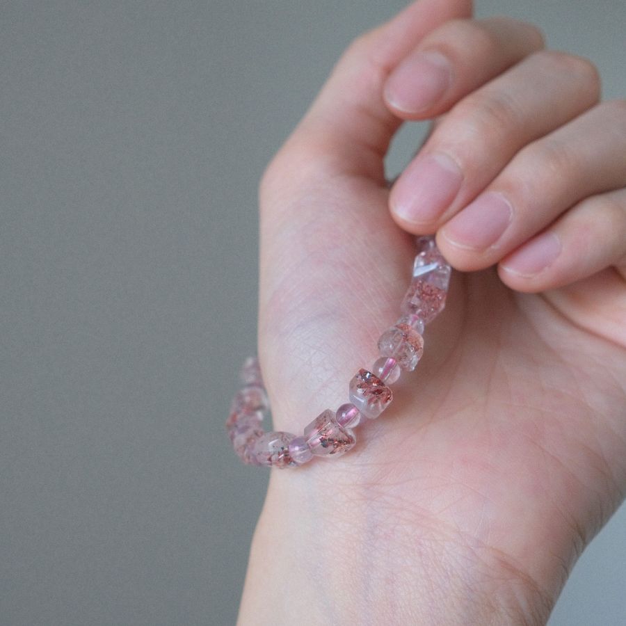 32288 金草莓超七 手串 6mm