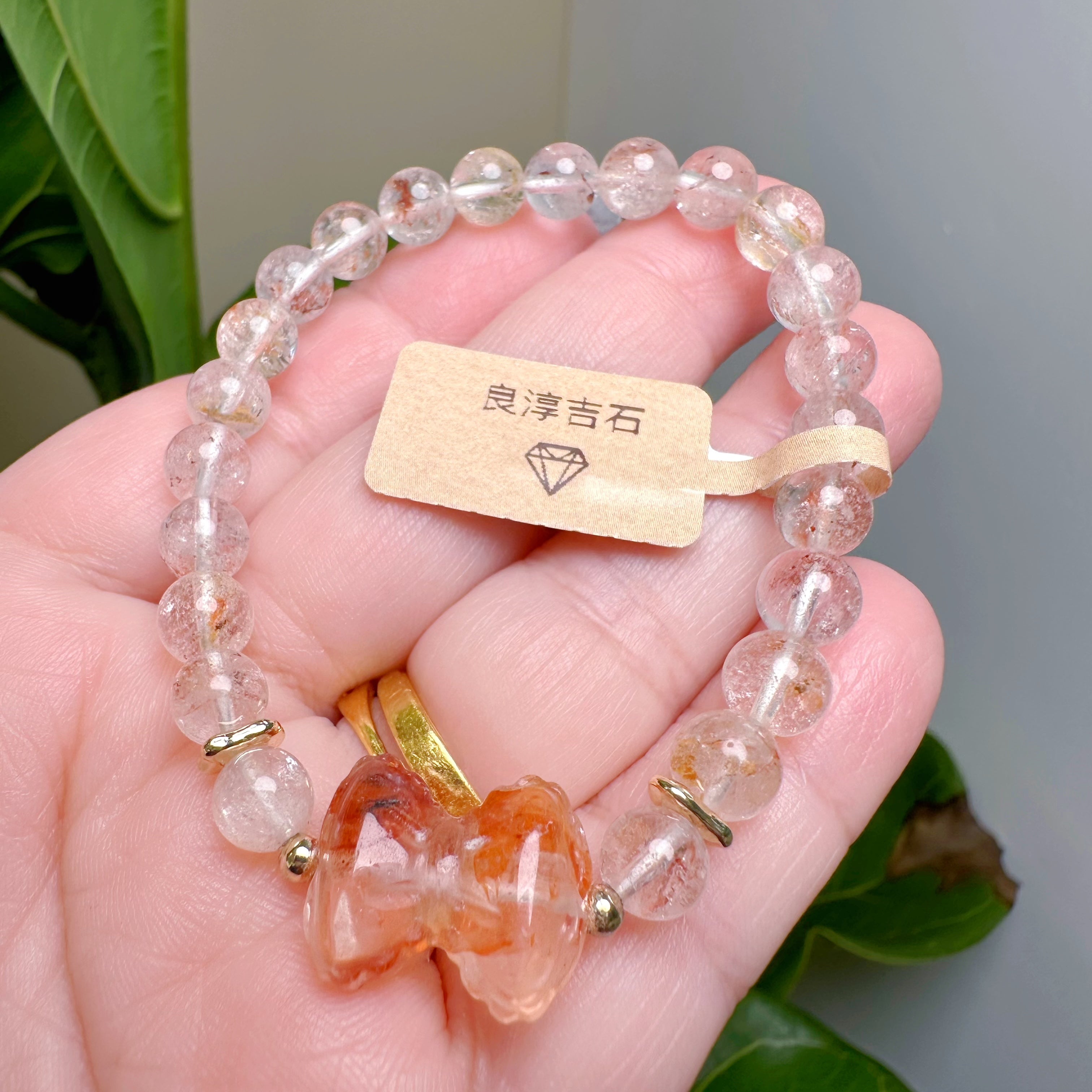 41362 錦鯉膠花 手串 6.7mm