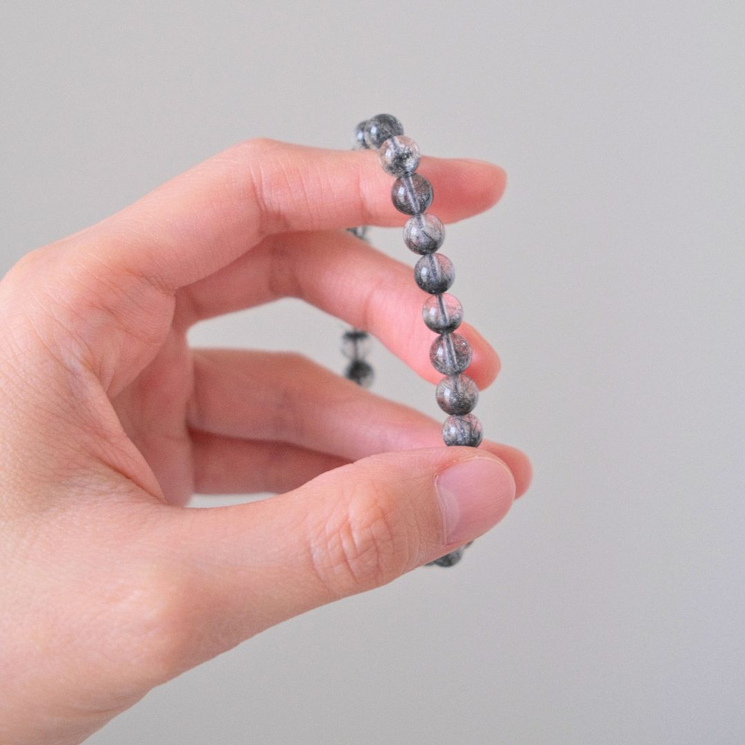 60267 黑髮晶 手串 6.8mm