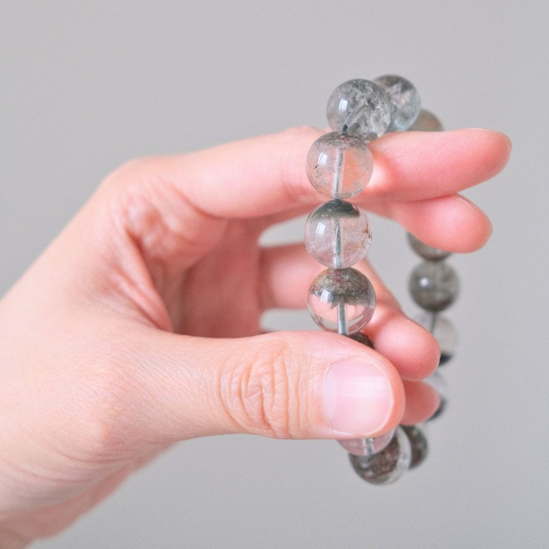 60282 綠幽靈 手串 12.7mm