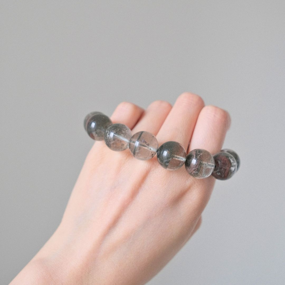 60283 綠幽靈 手串 14.8mm