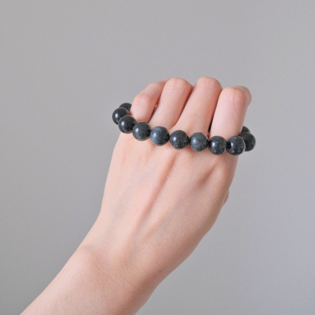 60606 黑兔毛 手串 10.7mm
