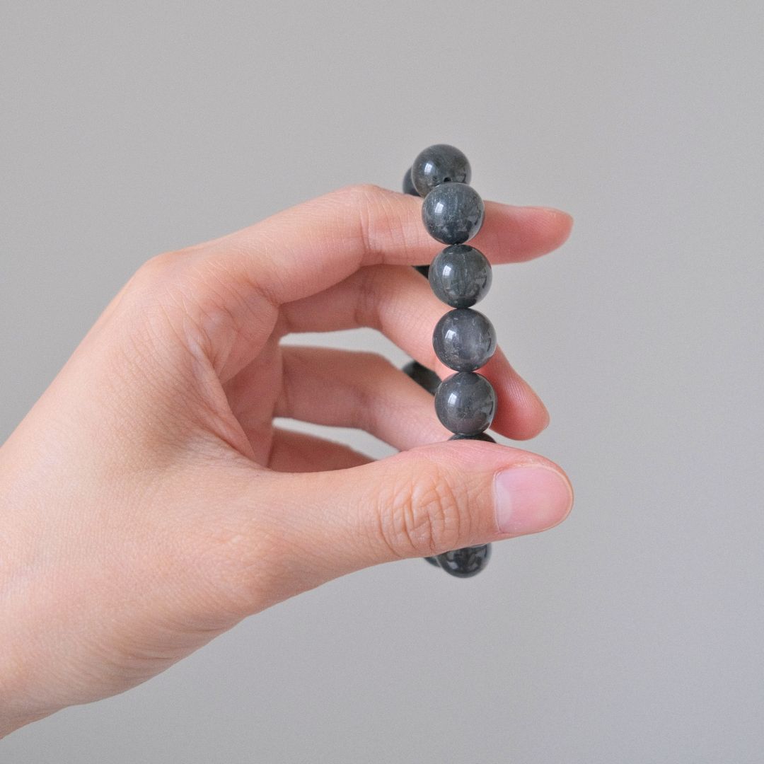 60607 黑兔毛 手串 11.7mm