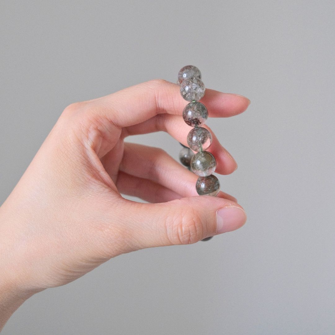 60615 綠幽靈 手串 11.4mm