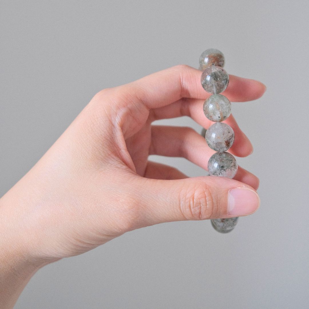 60617 綠幽靈 手串 13.3mm