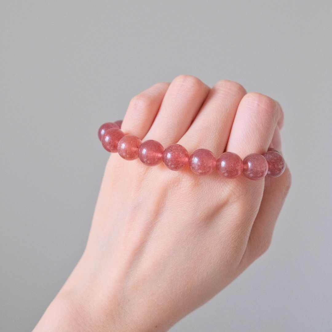 60640 草苺晶 手串 10.4mm